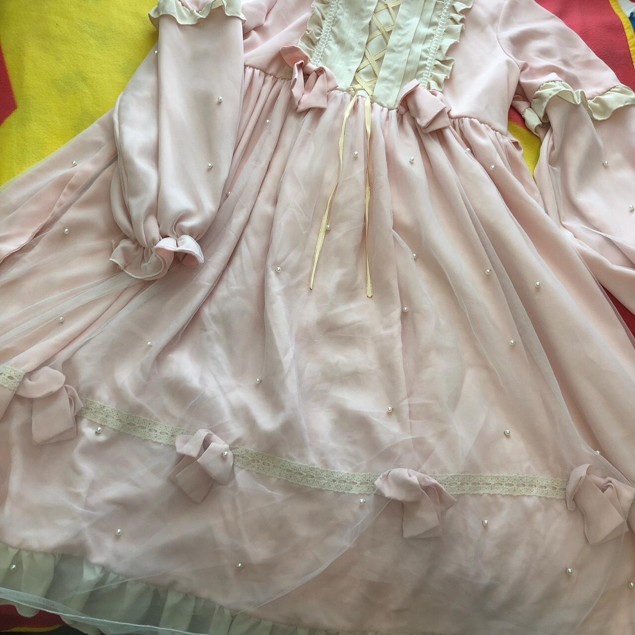 Pastel pink Lolita dress -got from amazon -only... - Depop