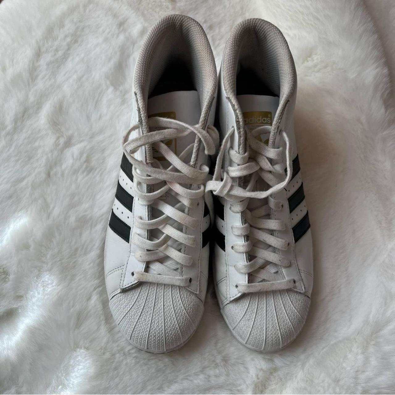 Adidas Originals Men's Black and White Trainers | Depop