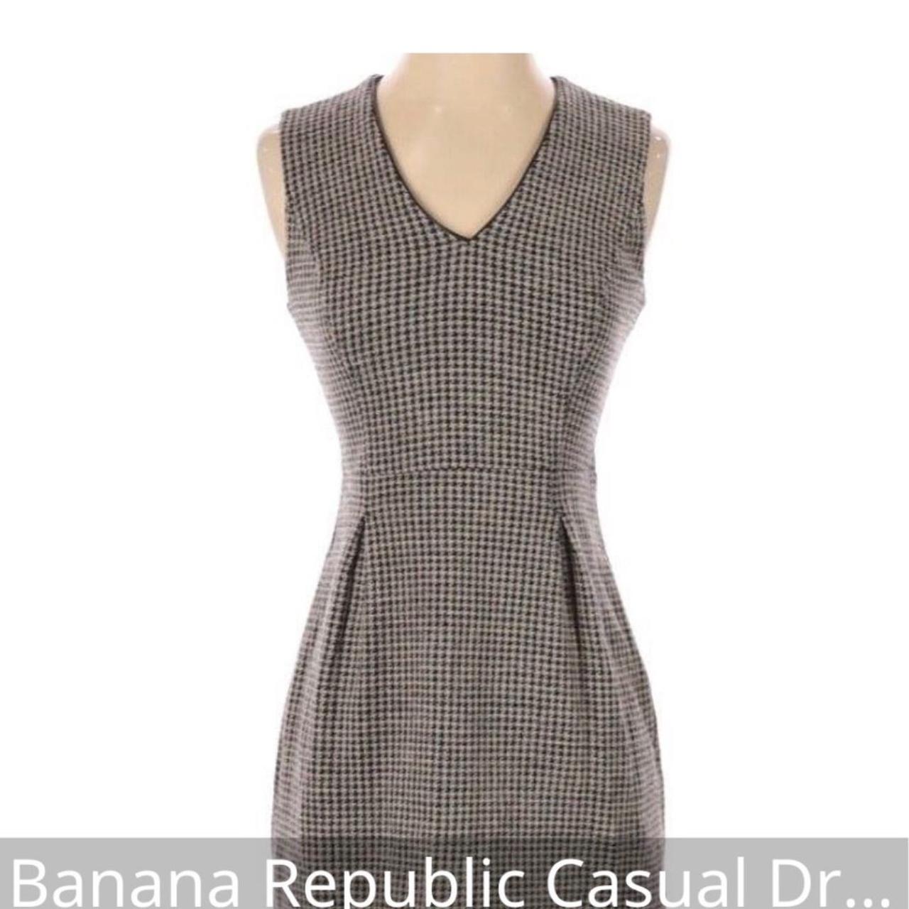 Banana Republic Wool Houndstooth Dress sz 8 63