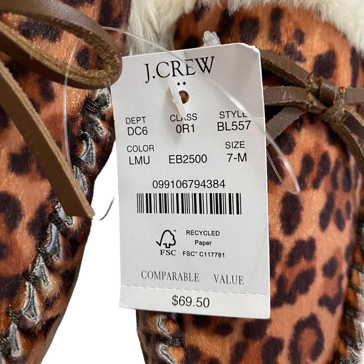 J crew leopard online slippers