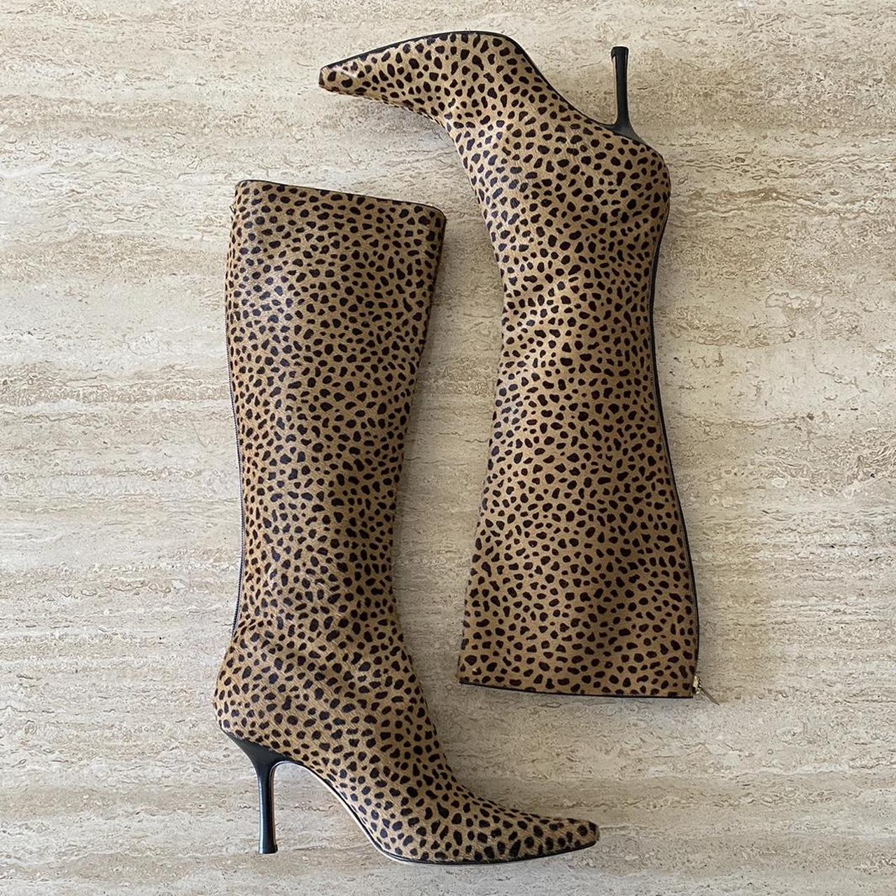 Jimmy choo leopard boots best sale