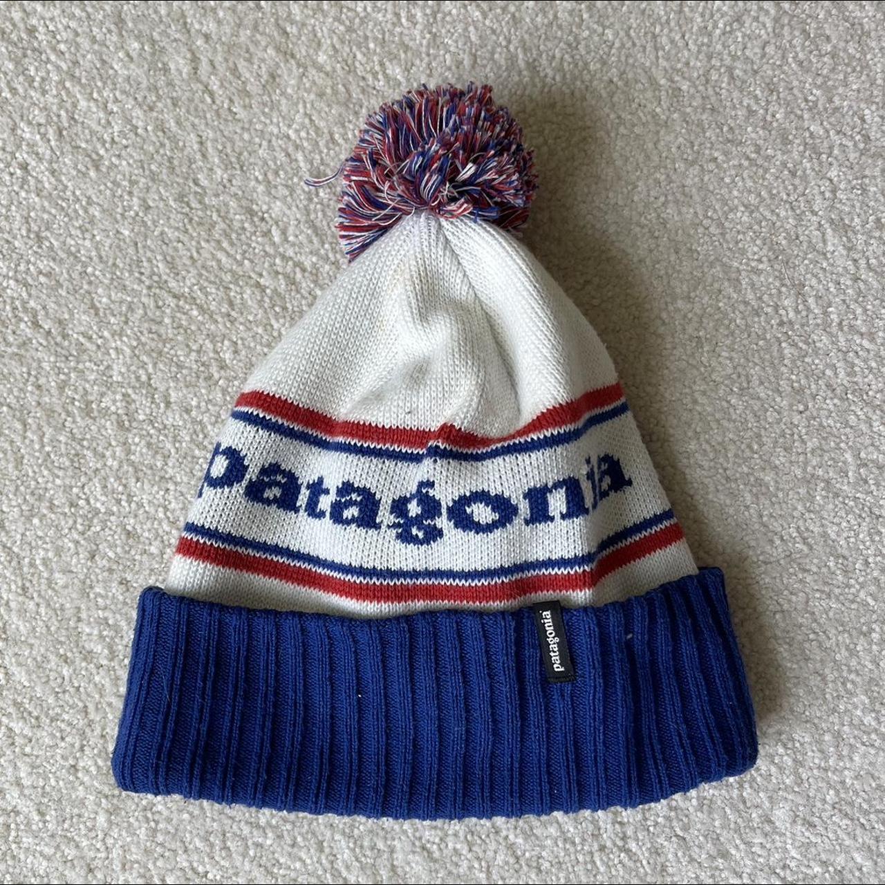 Patagonia Men's Red and Blue Hat Depop