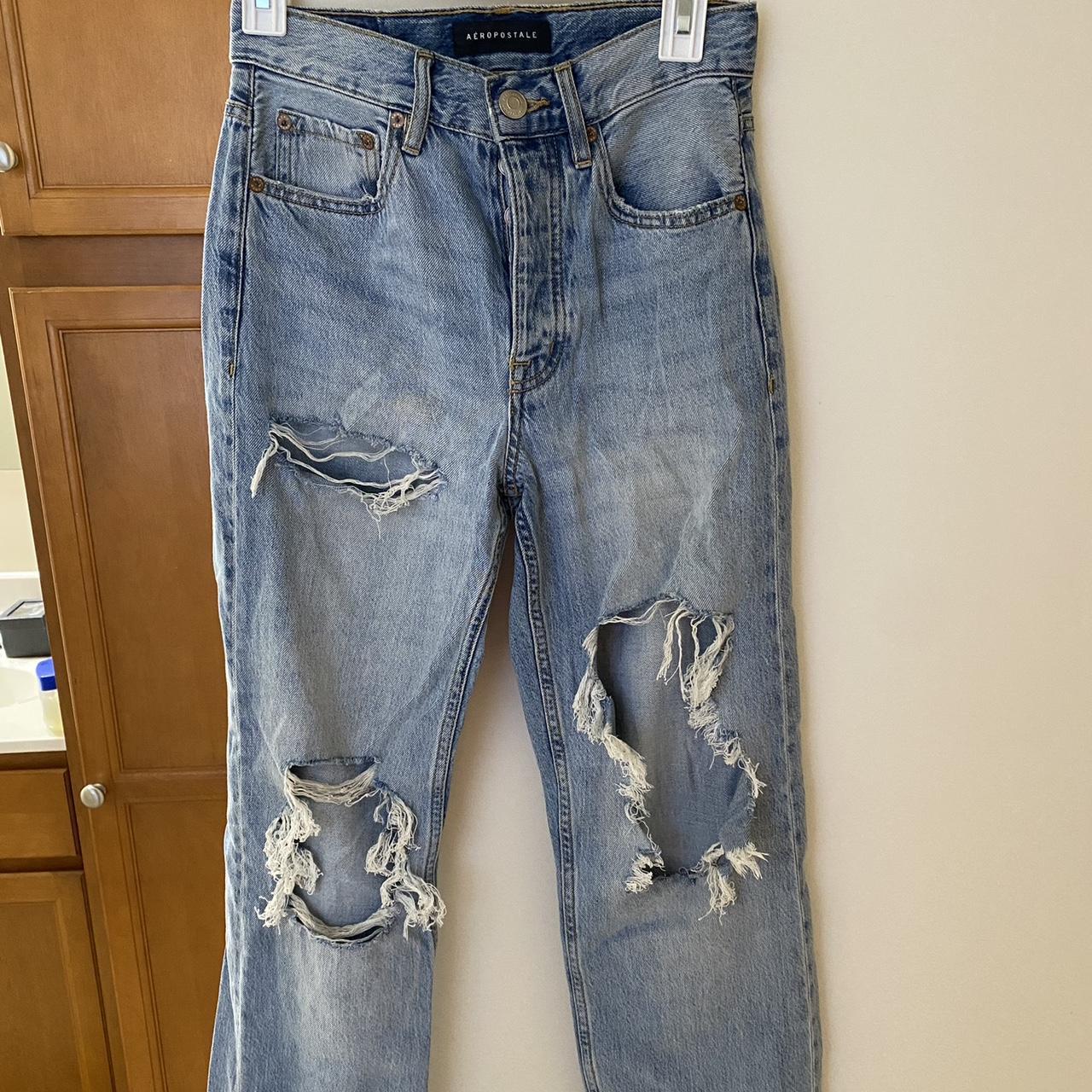 Aeropostal 90’s baggy jeans ripped jeans! great... - Depop