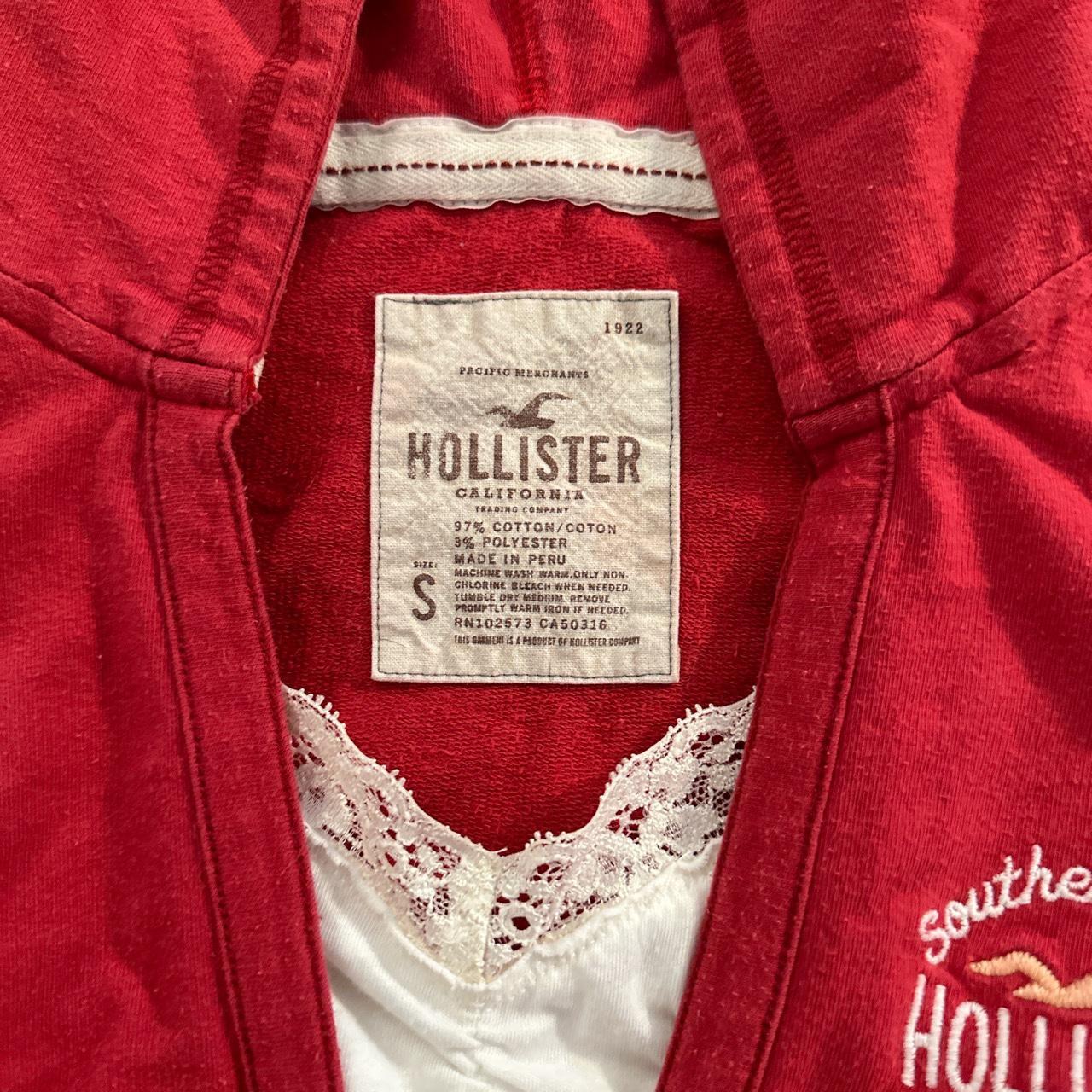 Vintage Hollister Babydoll Hooded Top •size... Depop