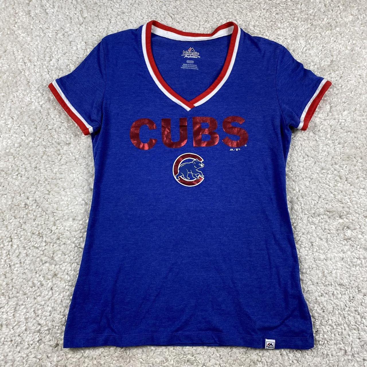 Women's medium Chicago Cubs shirt Authentic - Depop