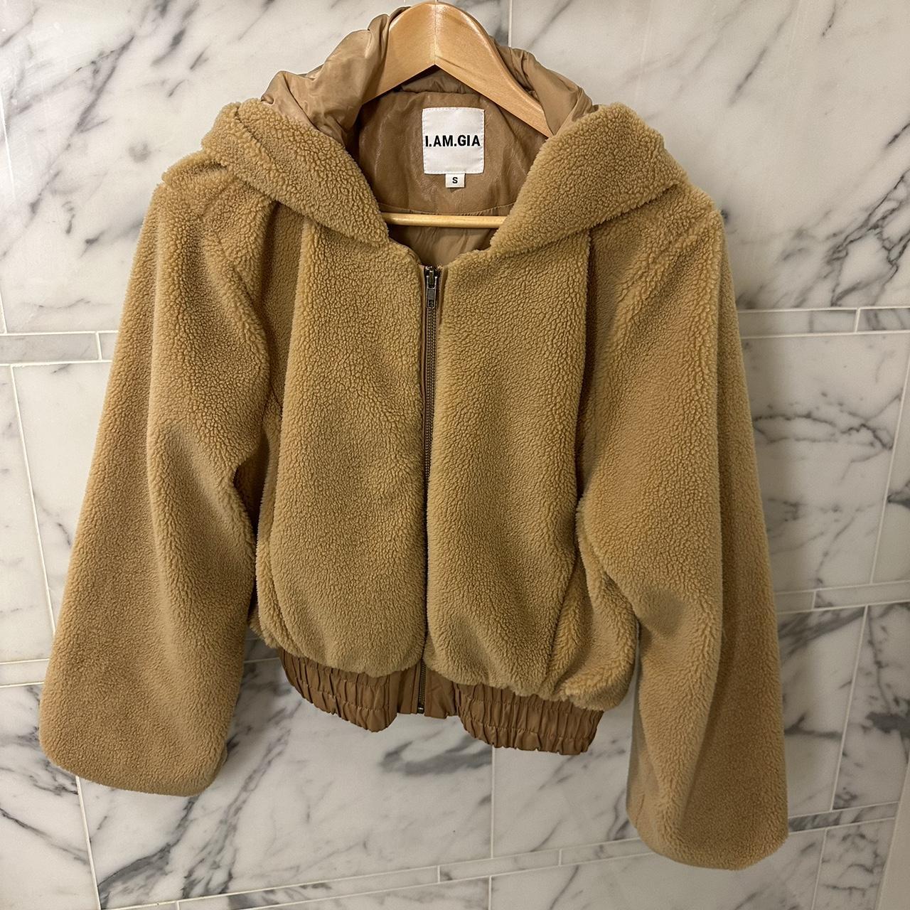 I am Gia faux fur jacket Great condition, worn | Depop