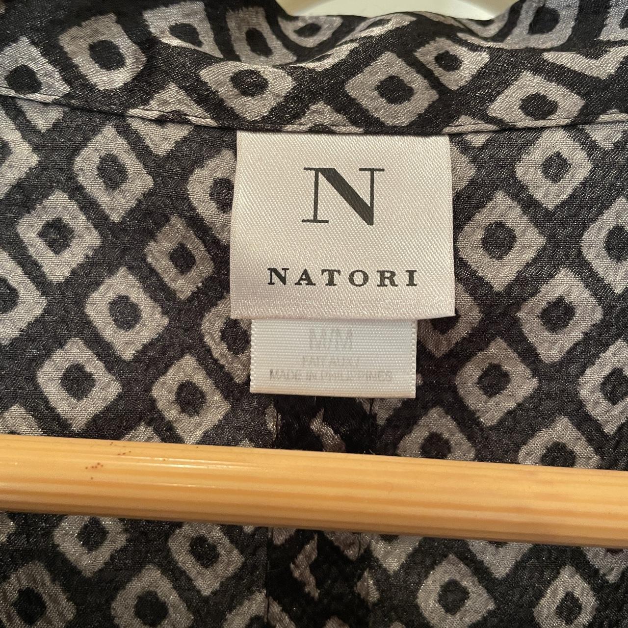 Natori Women's Black and Silver Nightwear | Depop