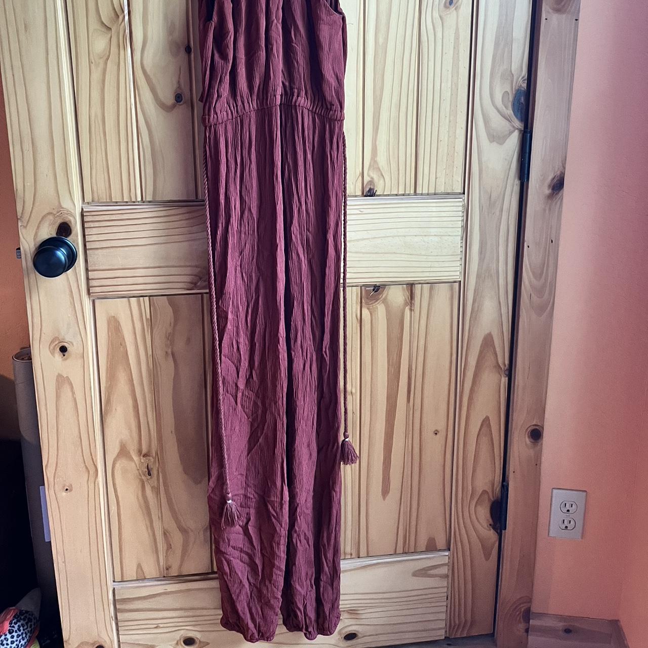 Elevenses rust colored pant suit. Crosses in the... | Depop