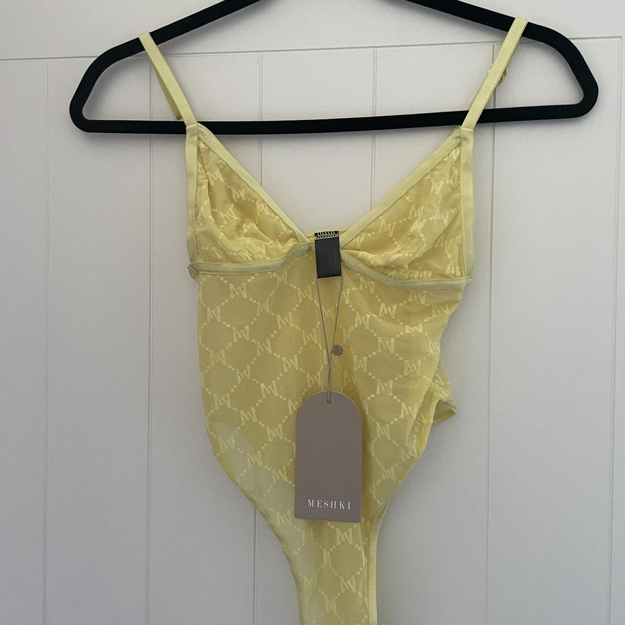 Meshki Lemon bodysuit/lingerie BNWT - Depop