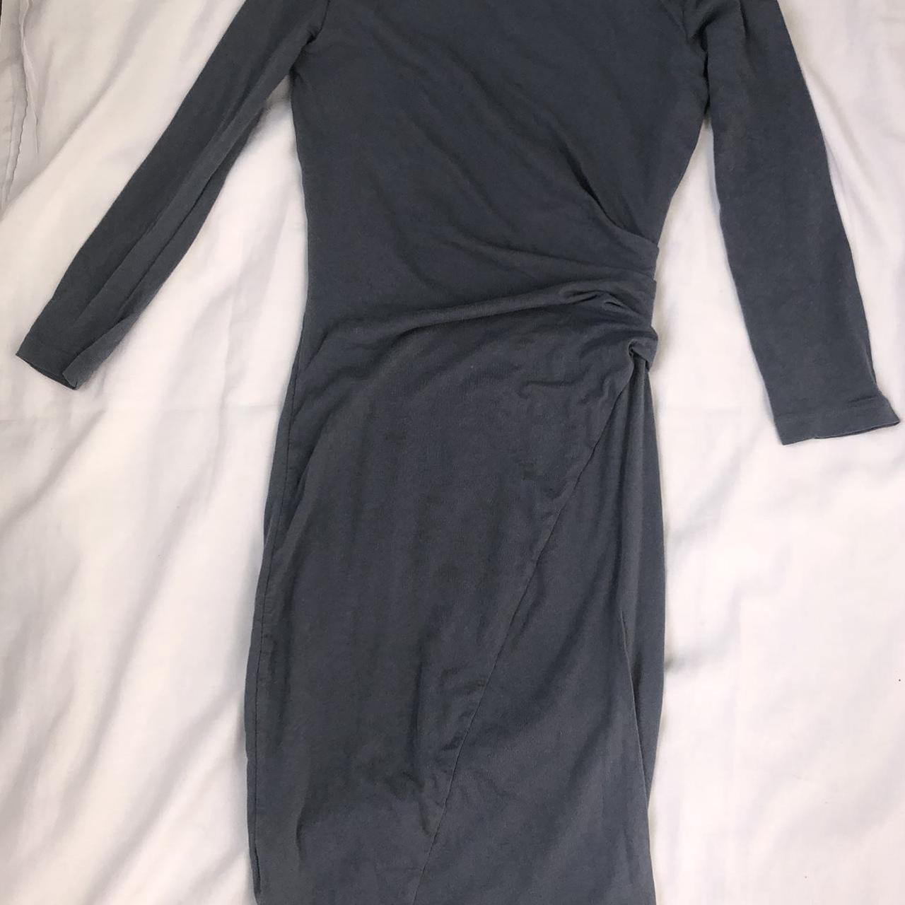 James Perse Women's Blue and Purple Dress Depop