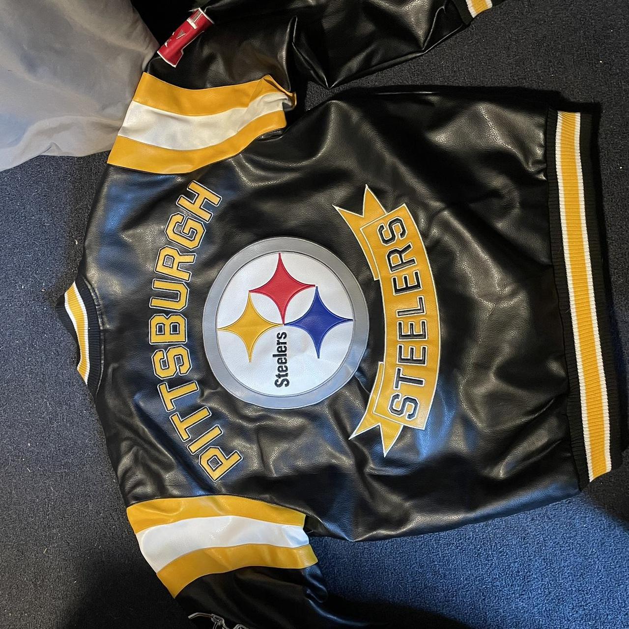 Pittsburgh Steelers nfl jacket Size m Good - Depop