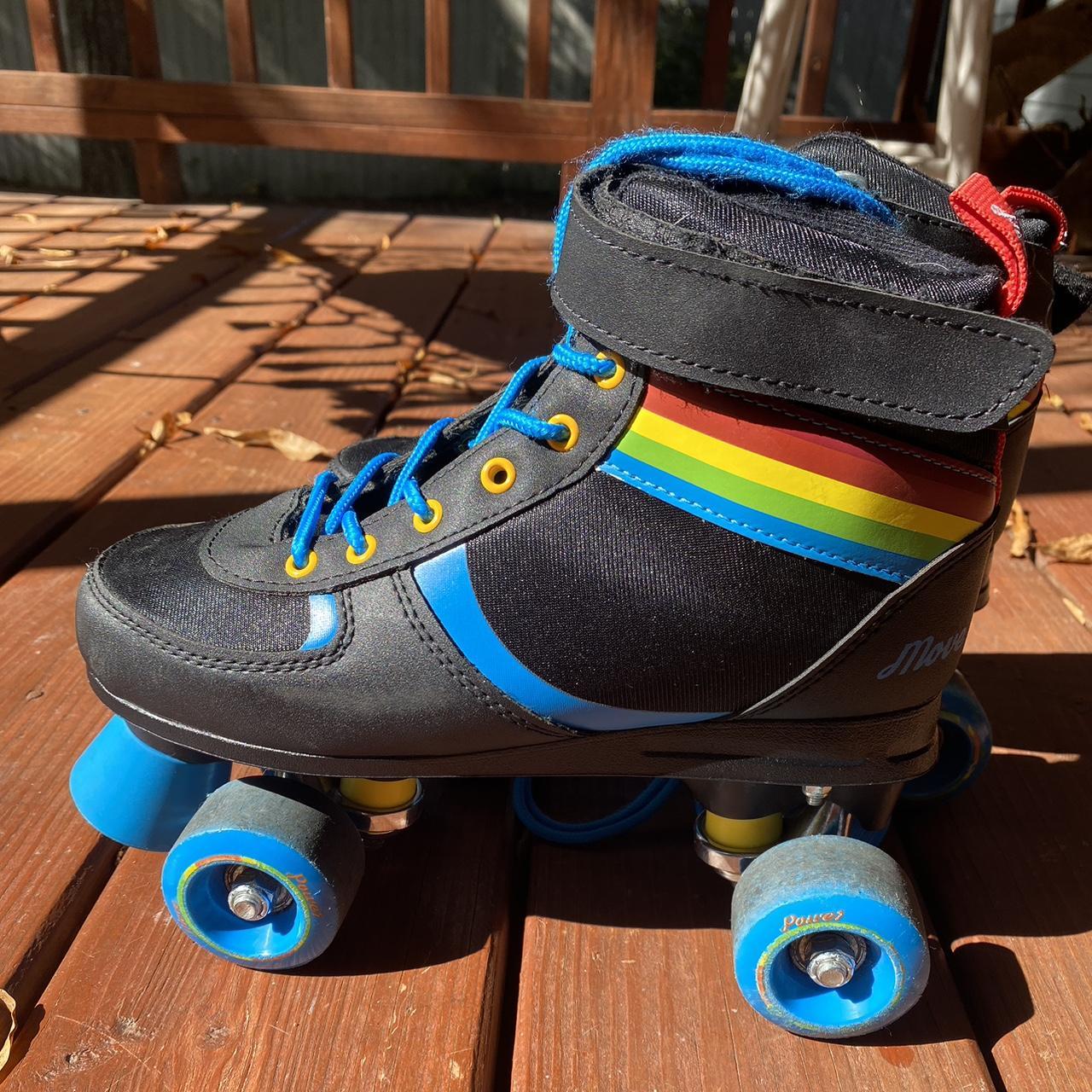 rainbow roller skates 🌈 size 7 in great condition,... Depop