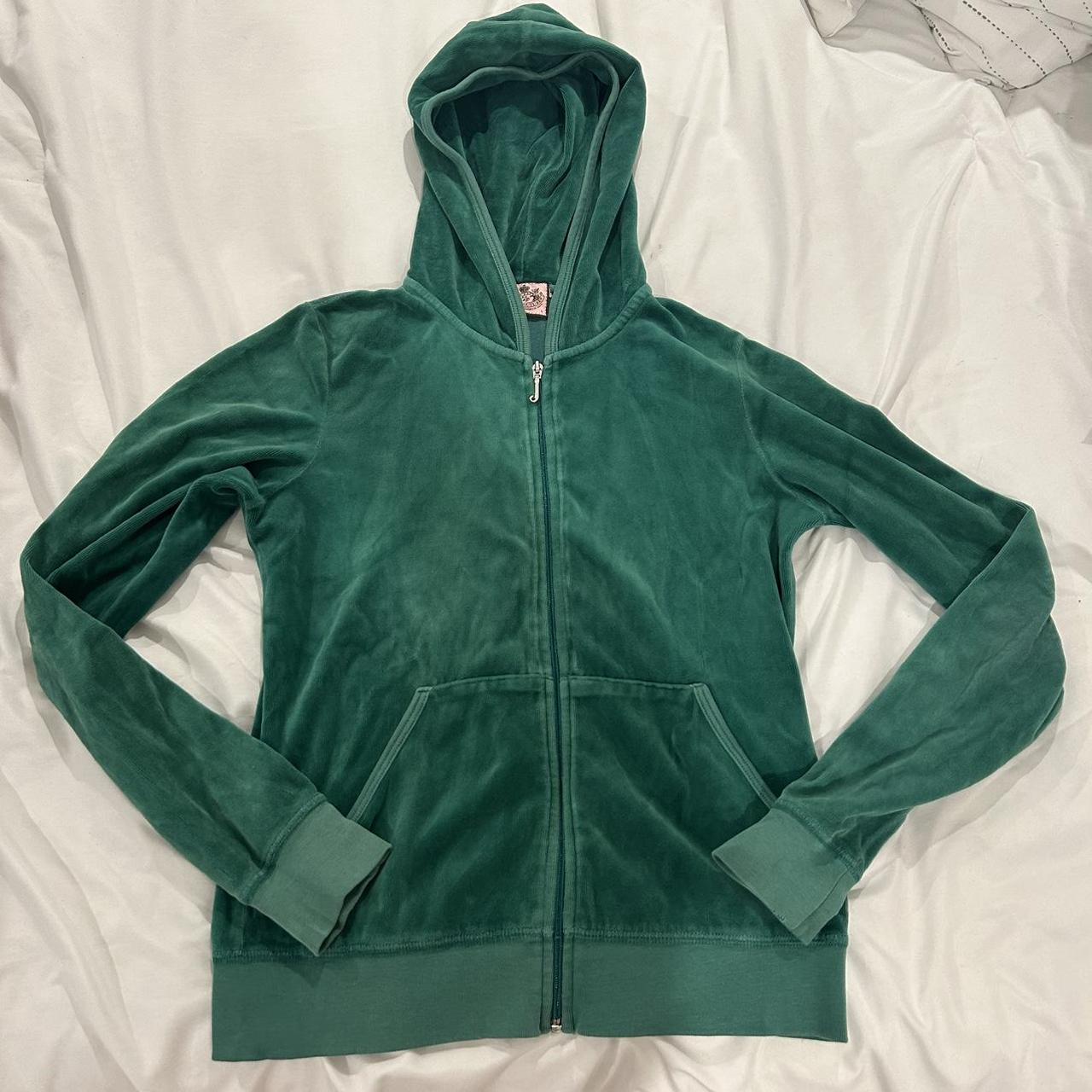 Juicy couture green hoodie Clearance