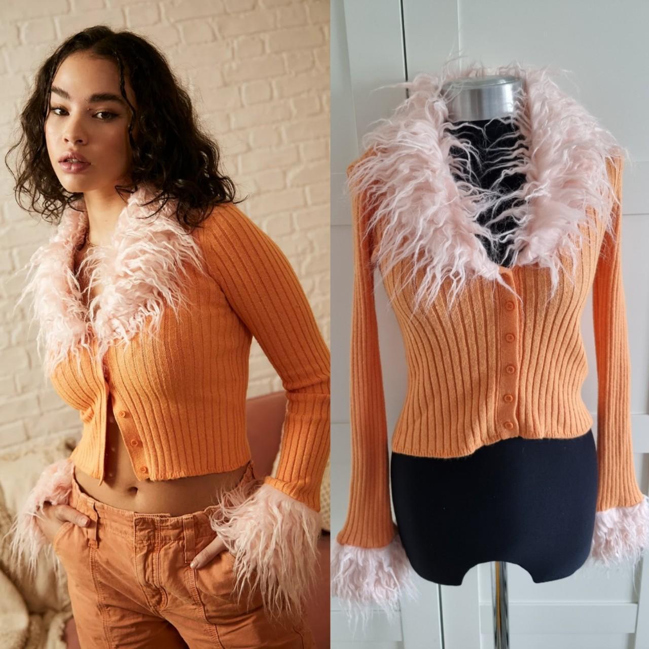 Urban outfitters hot sale orange cardigan