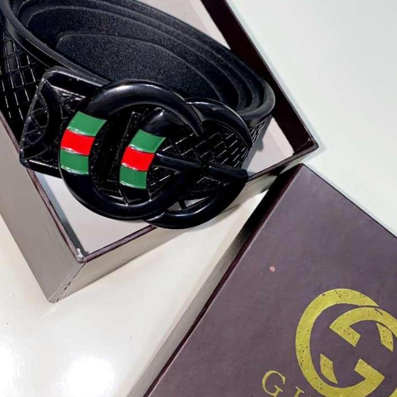 Black Gucci Belt Many other branded belts Available... - Depop