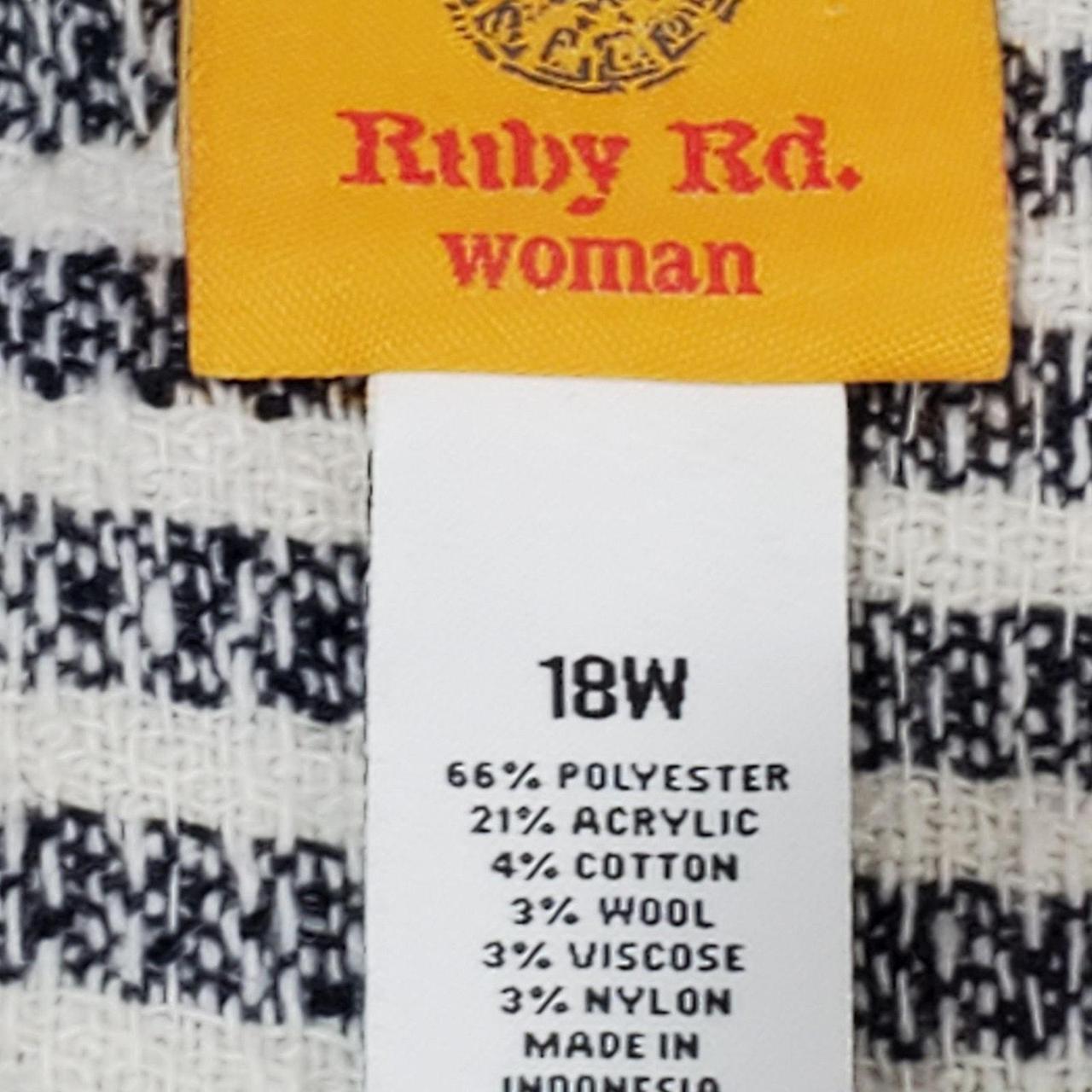 Ruby Rd. Women's Jacket - Blue/Cream - 18 – Ruby … - image 3