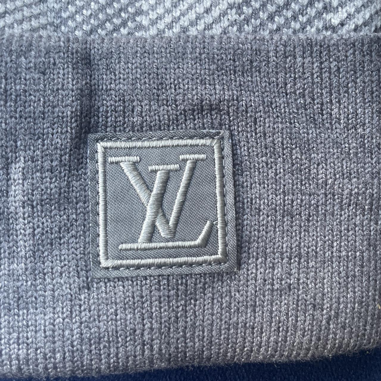 Grey Louis Vuitton beanie Fast... - Depop