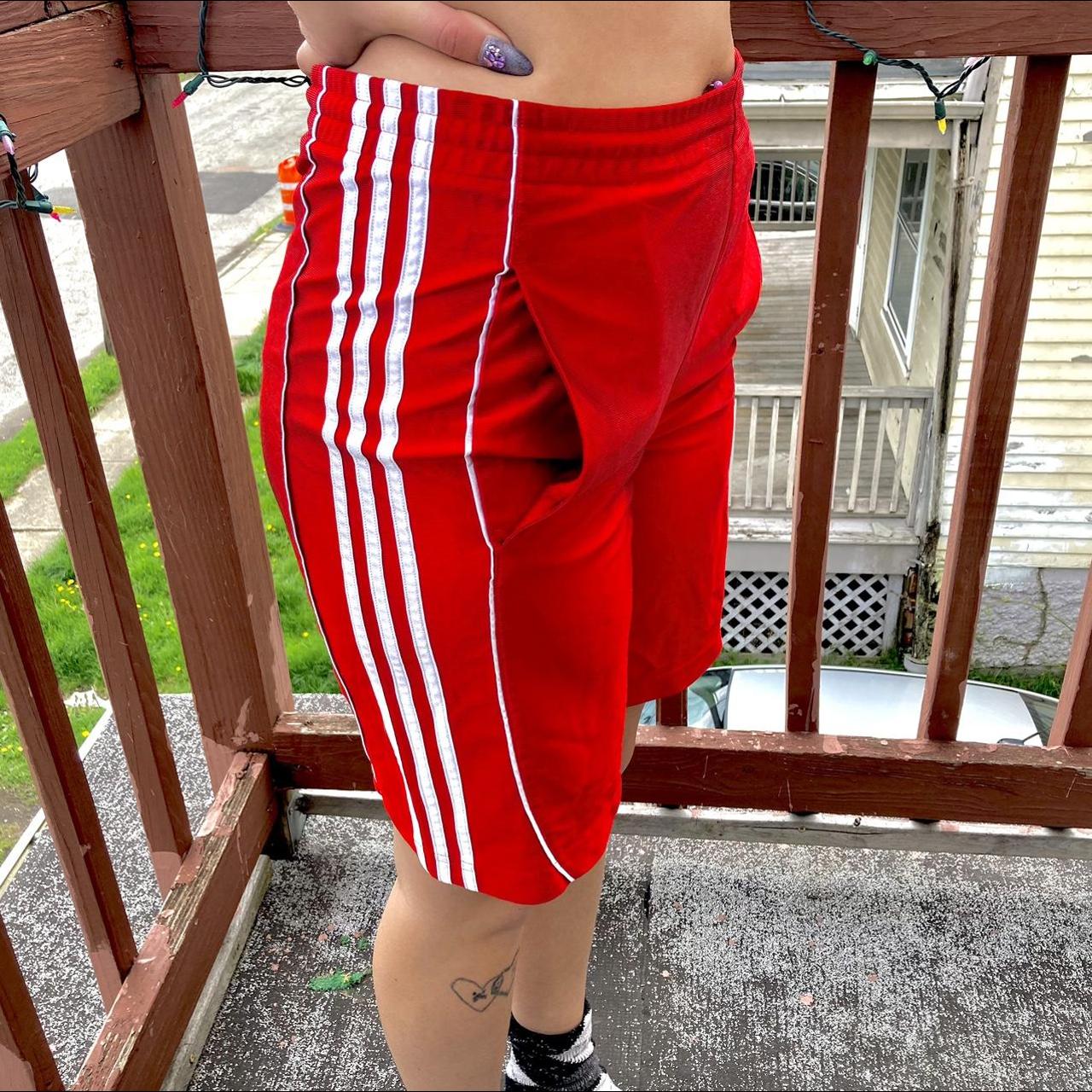 Adidas basketball clearance shorts red