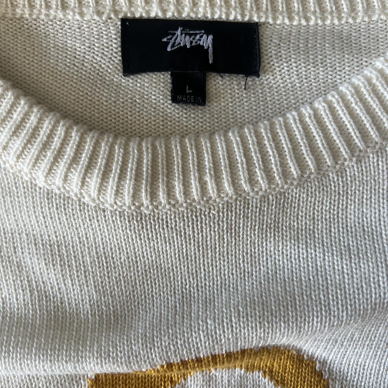 Stussy 8 ball knitted cream sweater Never worn... - Depop