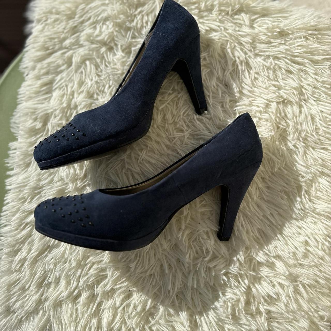 blue suede shoes new, never used. Beautiful,... - Depop