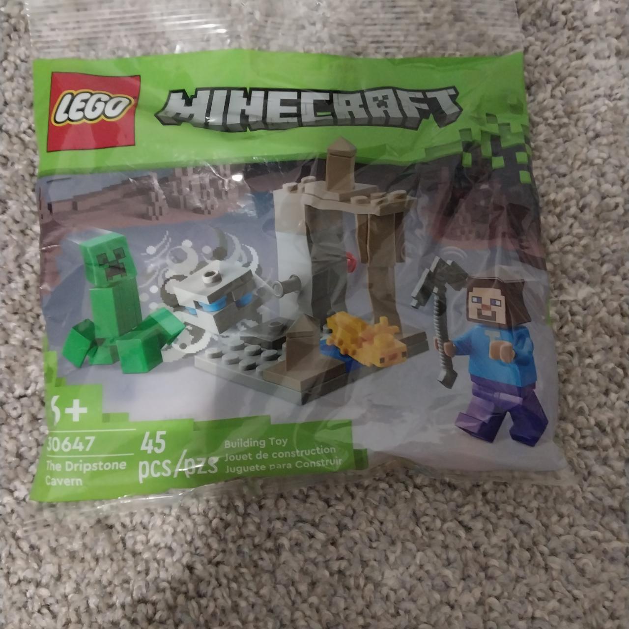 Minecraft Legos The Dripstone Cavern poly bag/mini - Depop