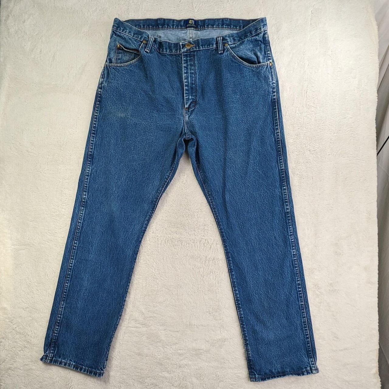 Wrangler Men's Blue Jeans | Depop