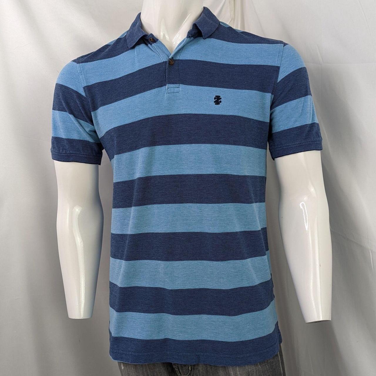 Izod Men's Blue Polo-shirts | Depop