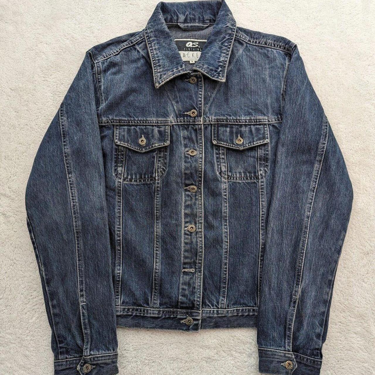 Womens QS Clothing Denim Blue Jeans Collared Jacket... - Depop