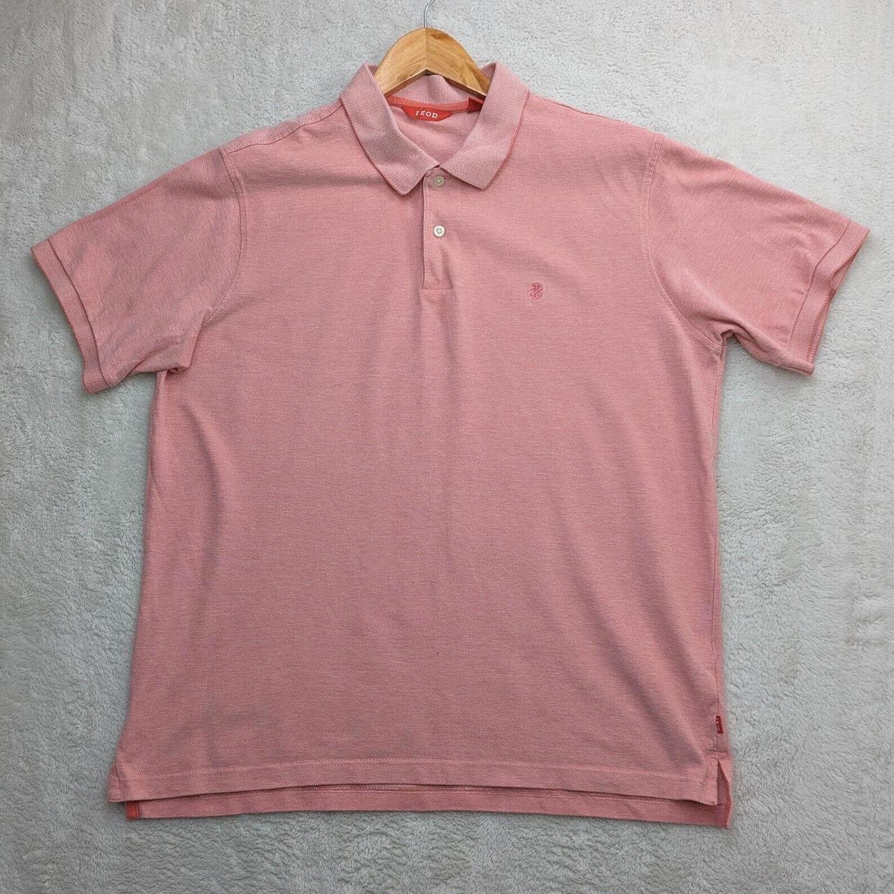 Mens IZOD Regular Fit Button Polo Shirt Short Sleeve... - Depop