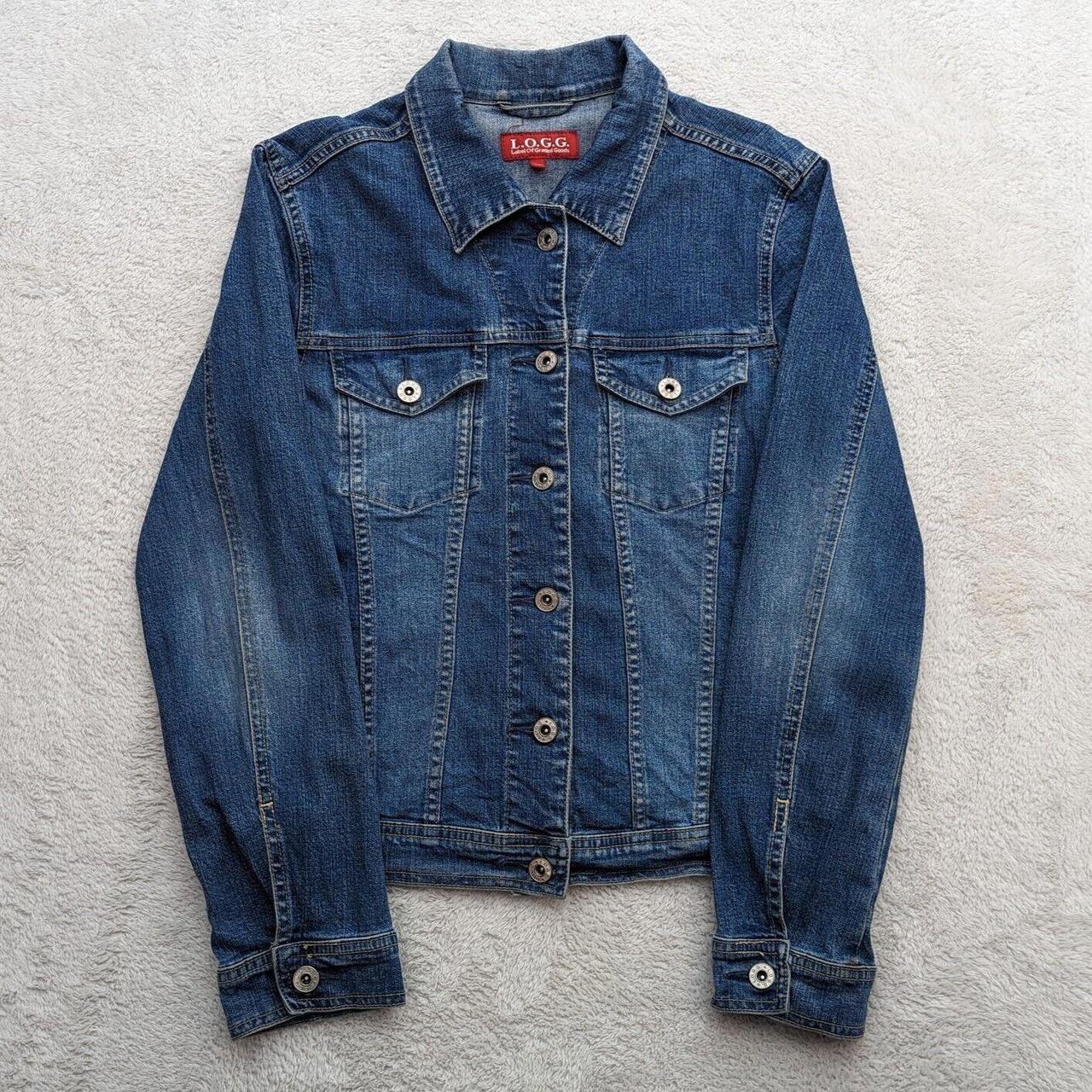 Womens LOGG Blue Denim Jeans Jacket Casual Coat... - Depop