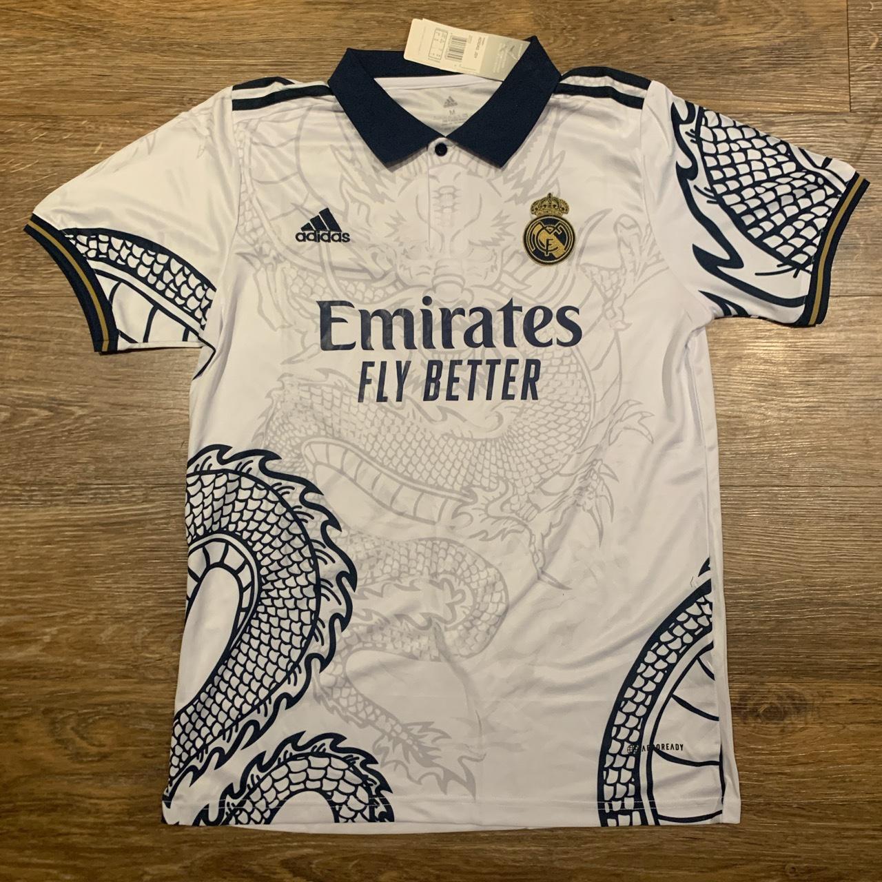 Real Madrid White Dragon 23/24 Jersey Open to Offers ️ - Depop
