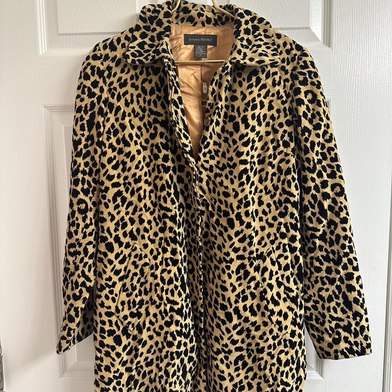 Cheetah print jacket from banana republic perfect. Depop