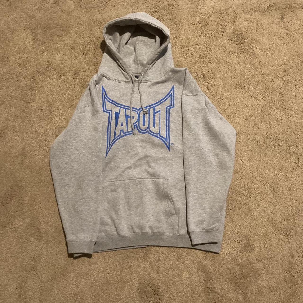 Super nice tap out gray and blue hoodie Grail tap... - Depop