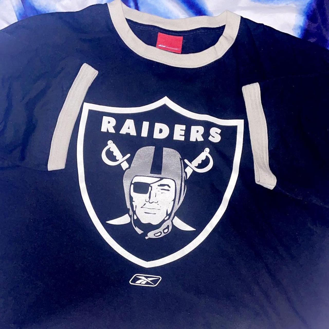 Vintage Raiders jersey Reebok jersey size xl +2 - Depop