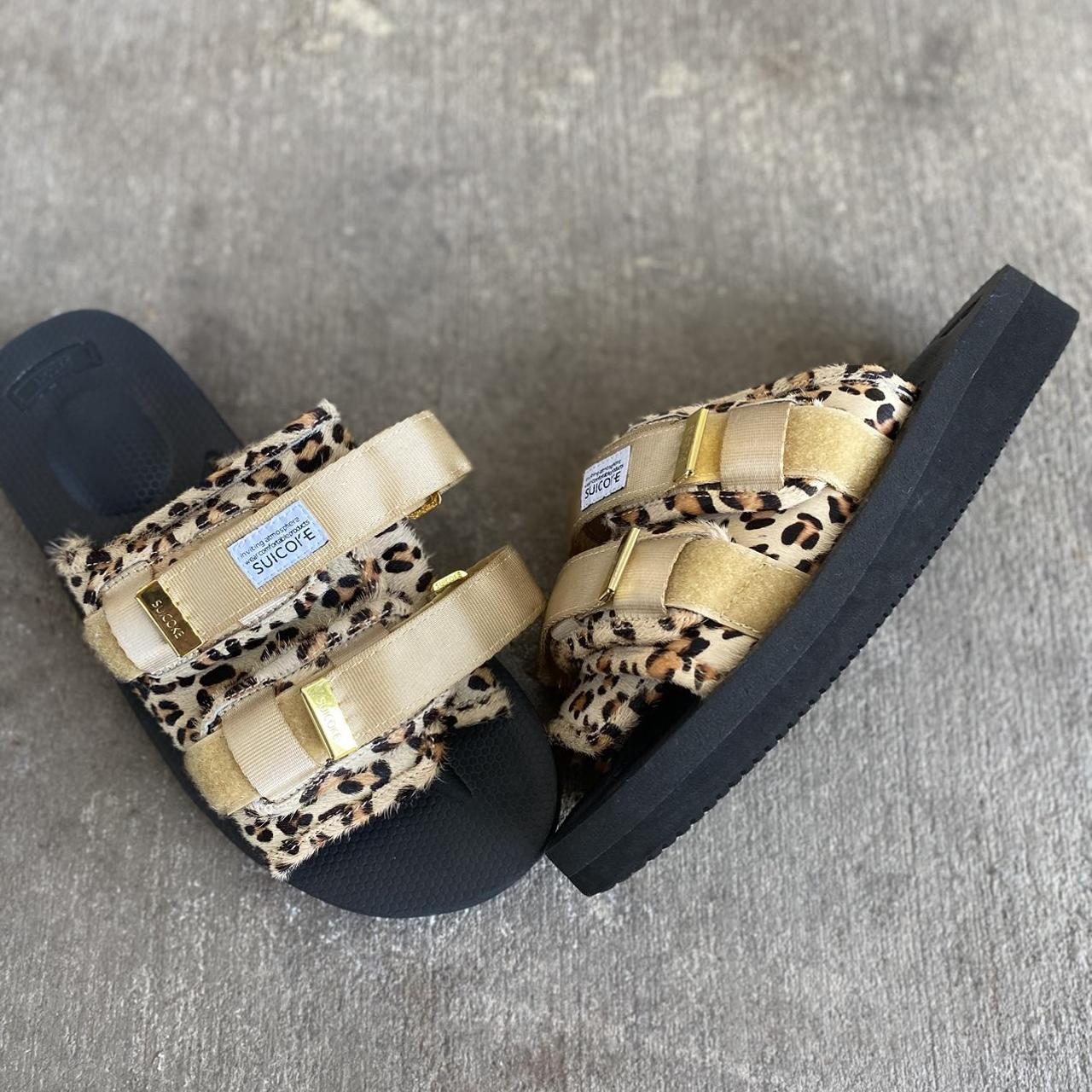 RARE Suicoke moto VHL leopard sandals Size:... - Depop