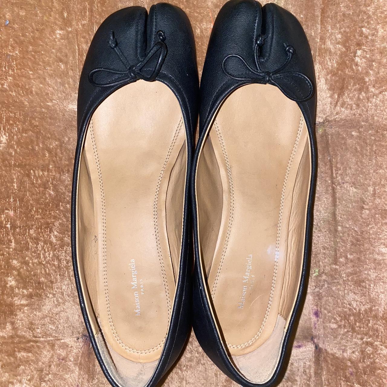 Maison Margiela black ballerina tabis! Size 40 (US... - Depop