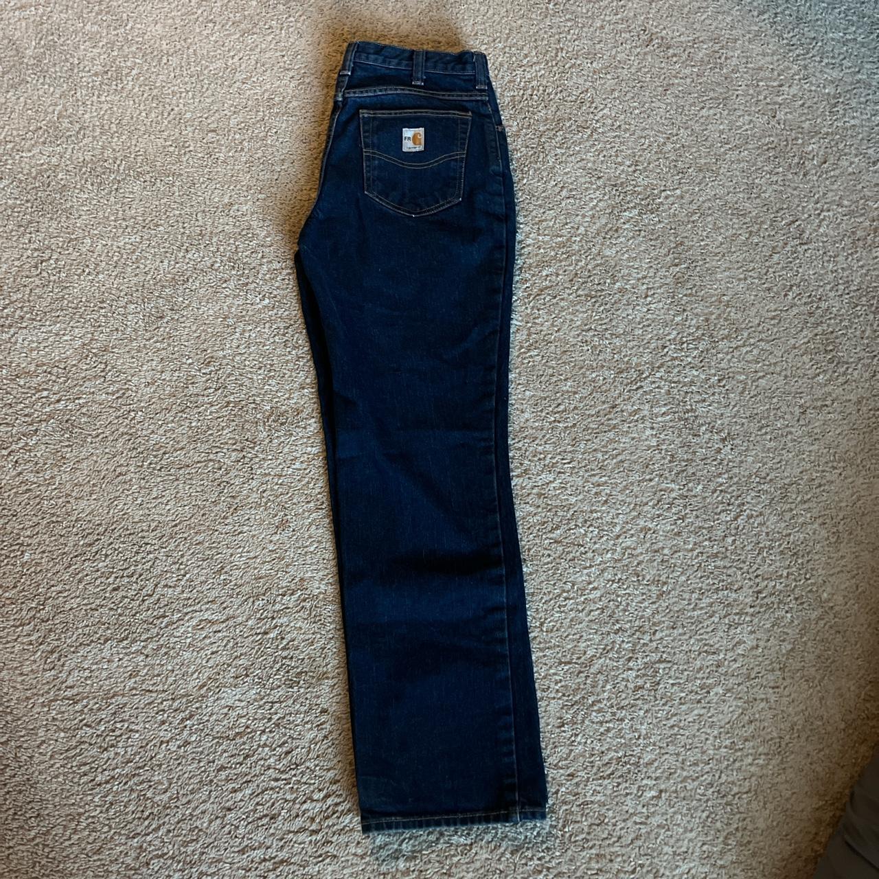Carhart Fire Resistant Pants Nice deep indigo blue... Depop