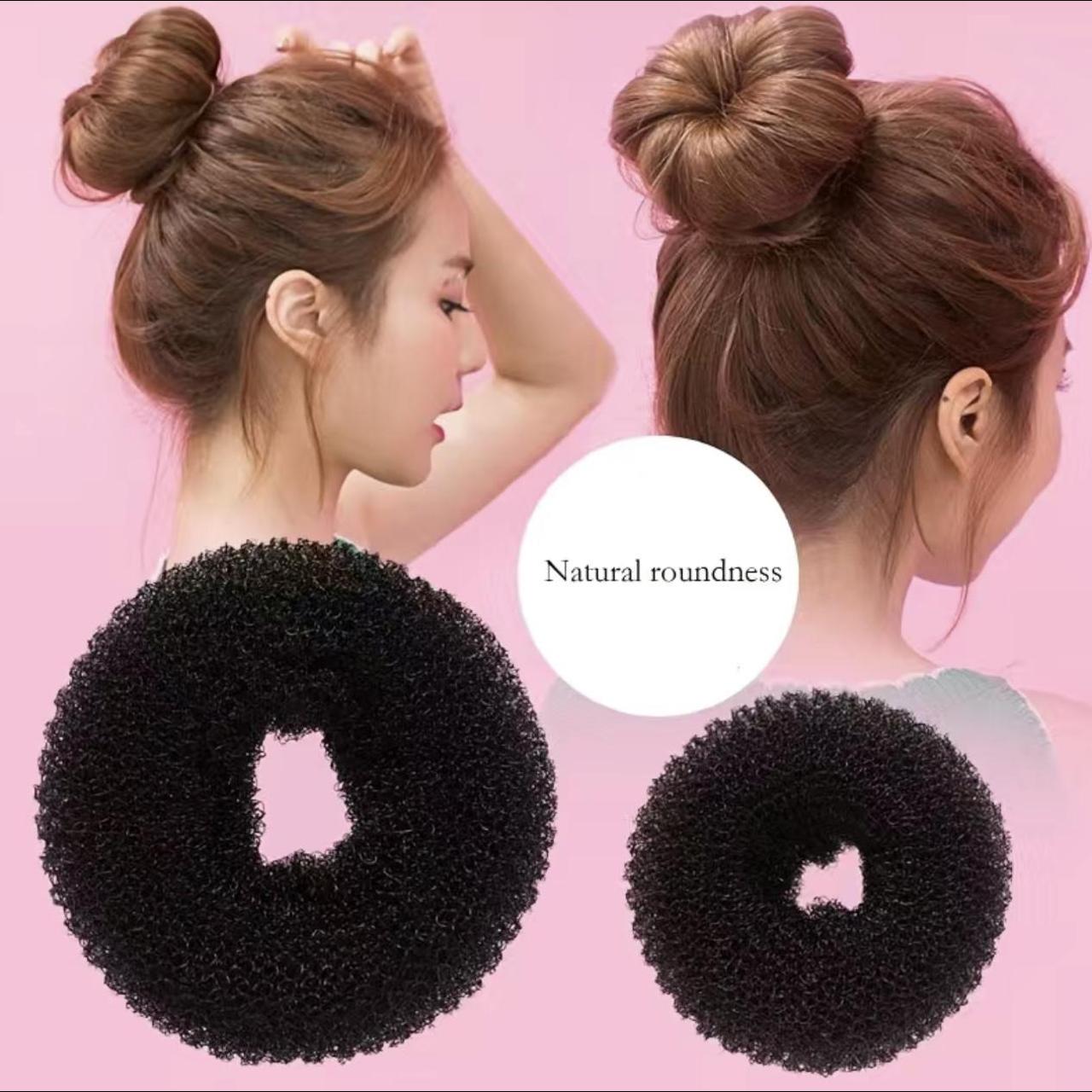 Donut Hair Bun Maker 7 Pieces, Teenitor Ring Style Bun Maker Set with Hair  Bun Makers (1 extra-large, 2 large, 2 medium and 2 small), 5 pieces Hair  Elastic Bands, 20 pieces