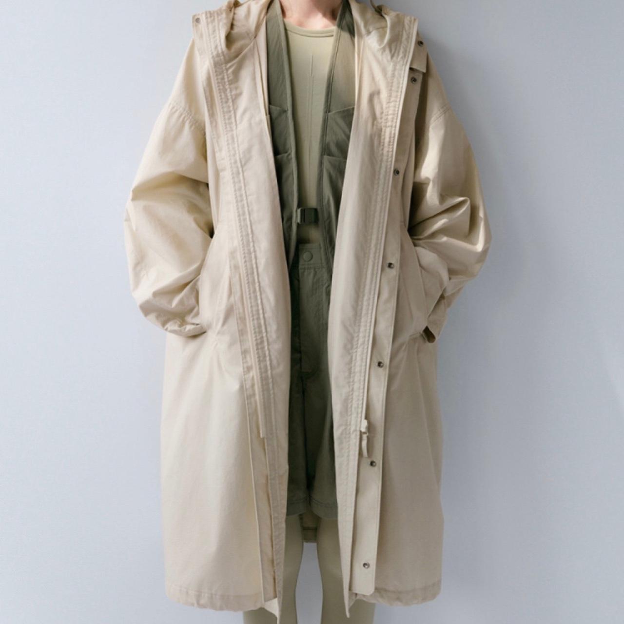 UNIQLO U x LEMAIRE Utility Hooded Coat Natural | Depop UNIQLO U x LEMAIRE Utility Hooded Coat Natural | Depop