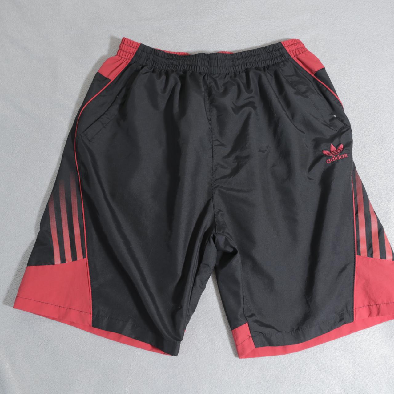 Adidas black and red shorts online