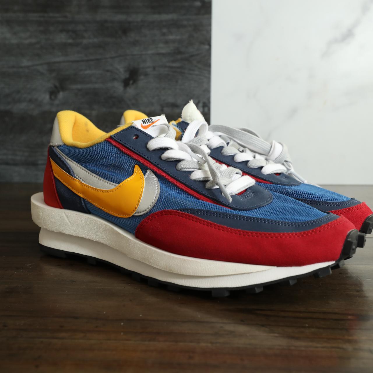nike sacai blue red