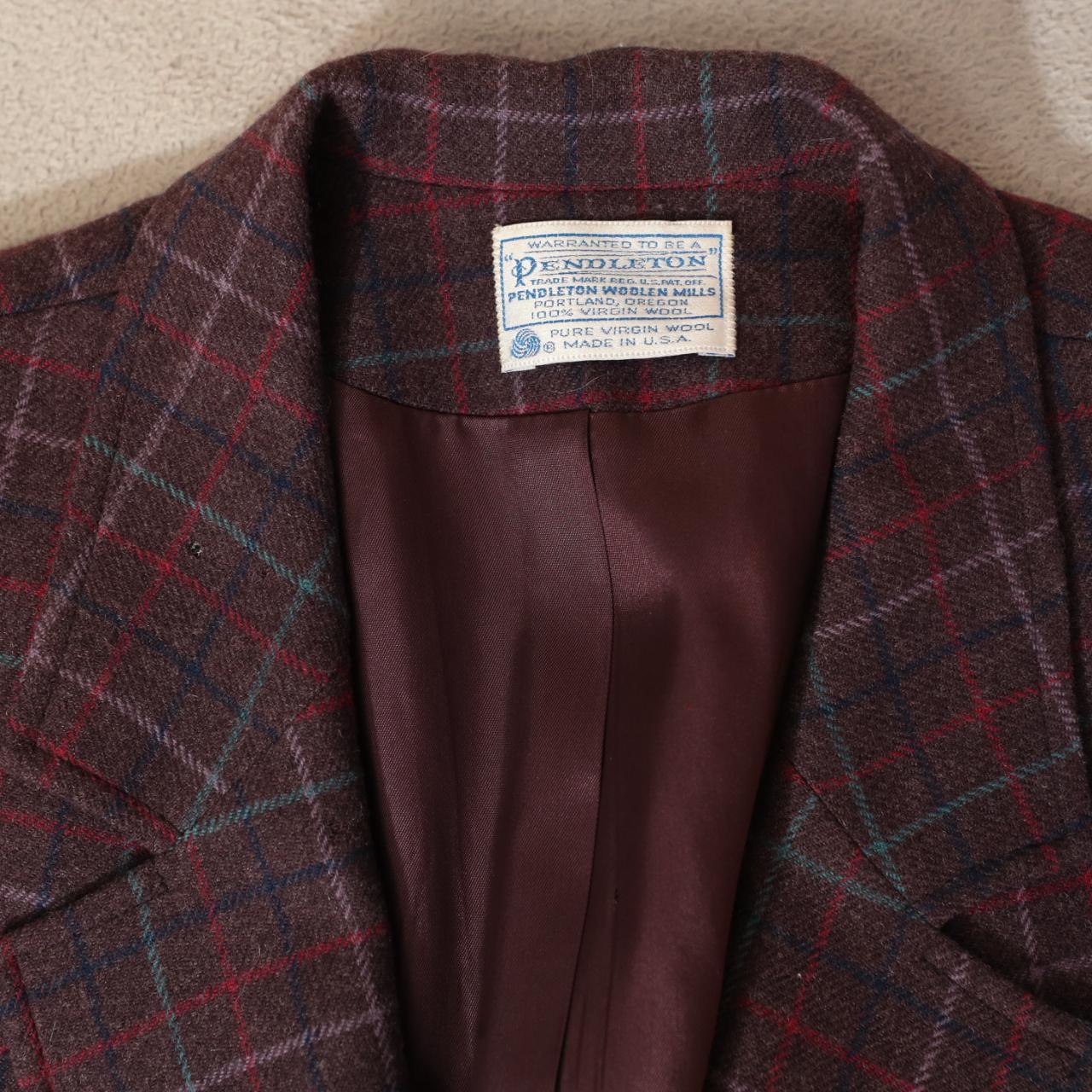 Pendleton Women's Tailored jacket - Burgundy/Purp… - image 5