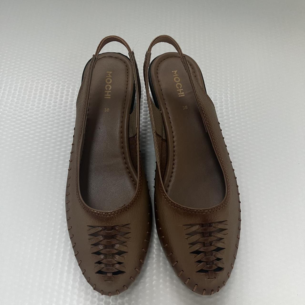 All Things Mochi Women's Brown and White Courts (2)