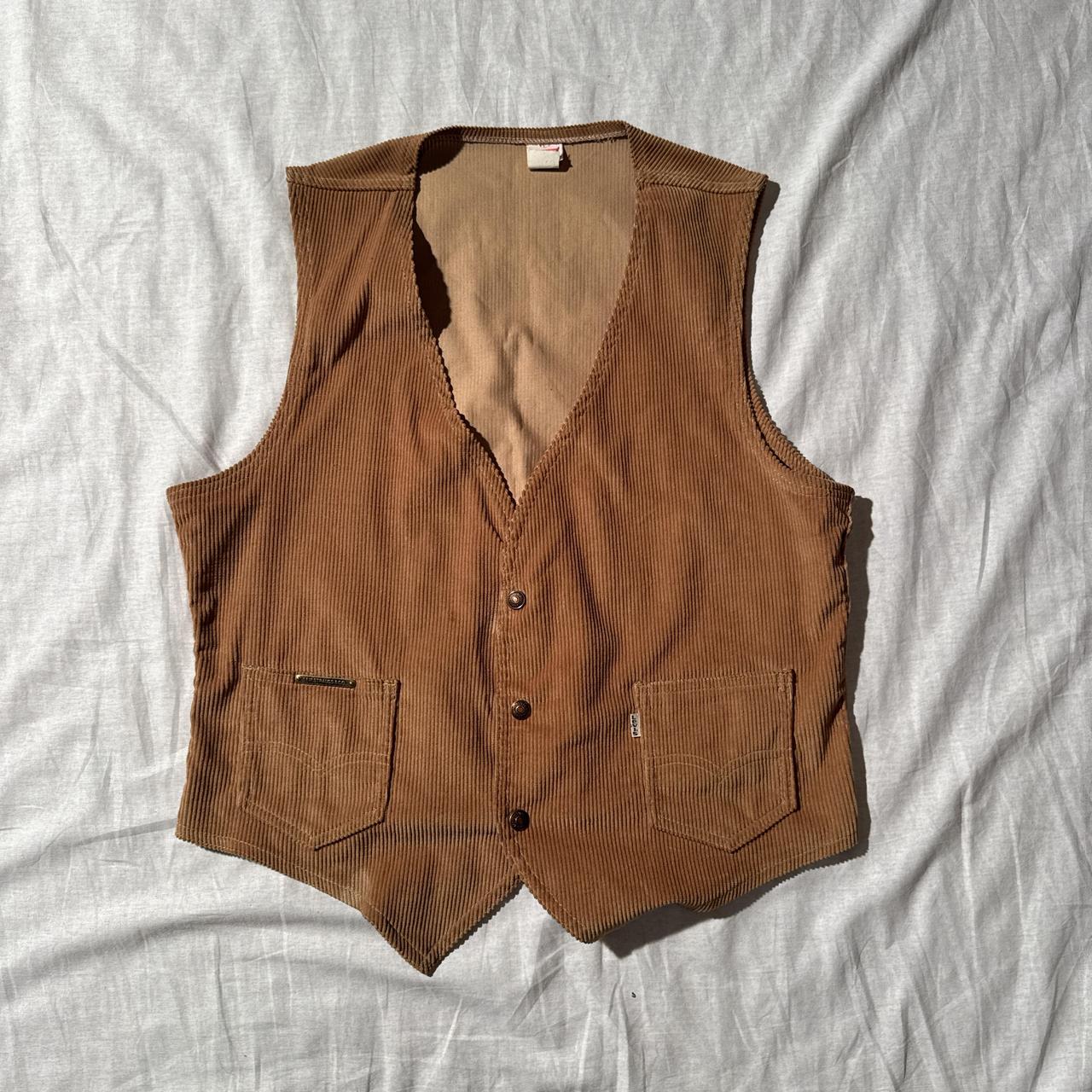 Levi's Men's Vest - Brown/Tan - L – Vintage Levi’… - image 1