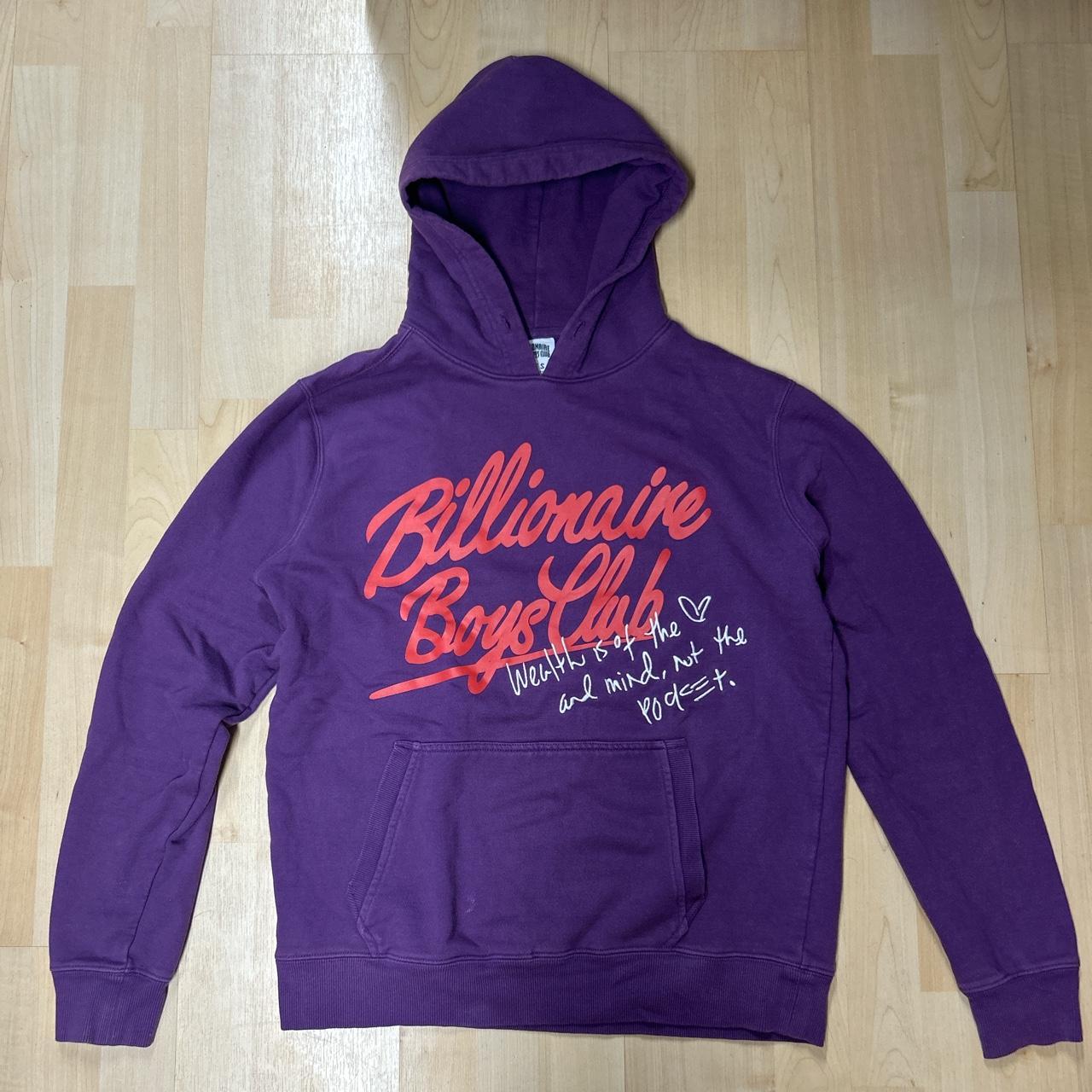 Small purple Billionaire Boys Club Hoodie missing... - Depop