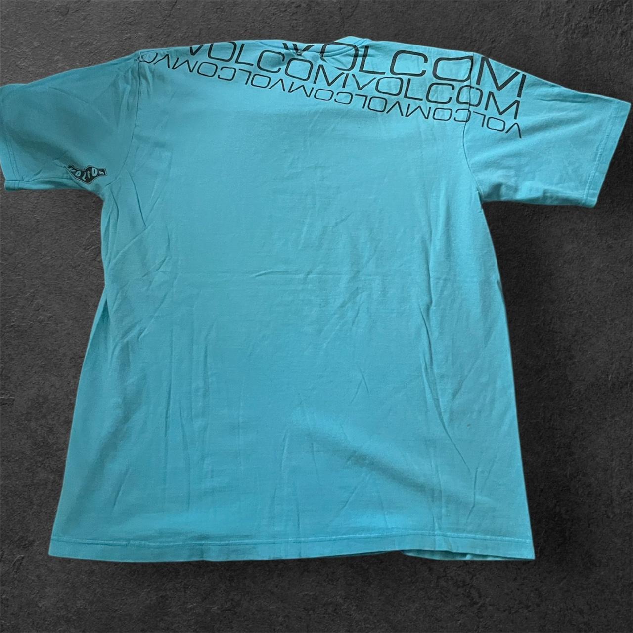 Volcom Men's T-shirt - Blue/White - M – Vintage 2… - image 2