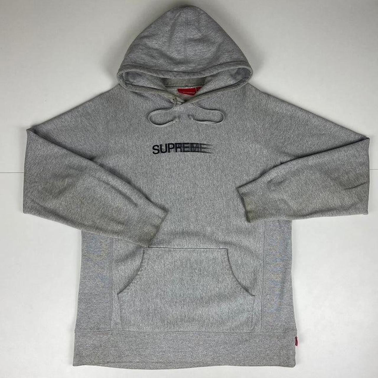 Supreme motion 2025 logo hoodie grey