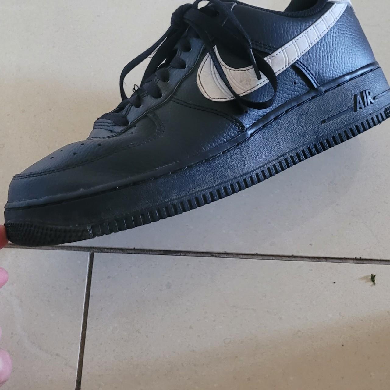 black air force reflective tick