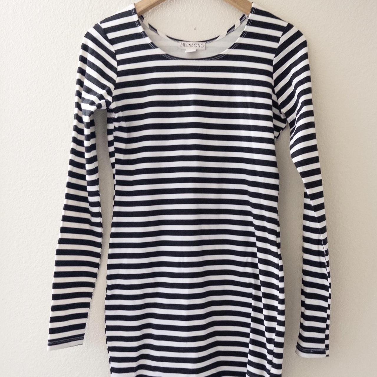 Billabong black and 2024 white striped dress