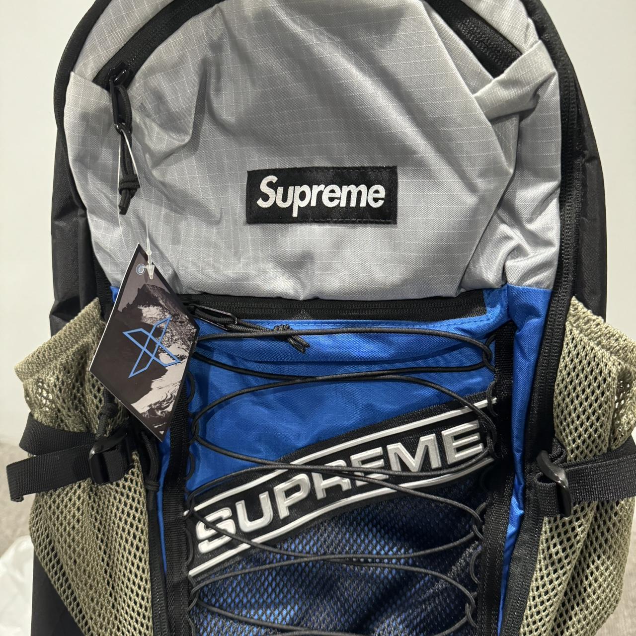 Supreme X The North Face Leather Back Pack color - Depop